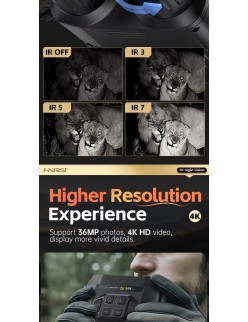 FNIRSI NVS-40 Binoclu digital cu vedere pe timp de noapte și cameră, înregistrare până la 4K 3840x2160