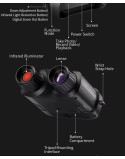 FNIRSI NVS-40 Binoclu digital cu vedere pe timp de noapte și cameră, înregistrare până la 4K 3840x2160 FNIRSI NVS-40 Binoclu digital cu vedere pe timp de noapte și cameră, înregistrare până la 4K 3840x2160