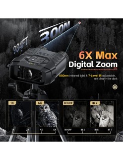 FNIRSI NVS-40 Binoclu digital cu vedere pe timp de noapte și cameră, înregistrare până la 4K 3840x2160